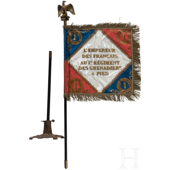 Fahne des 1. Bataillons des 1er r&eacute;giment de grenadiers &agrave; pied de la Garde imp&eacute;riale