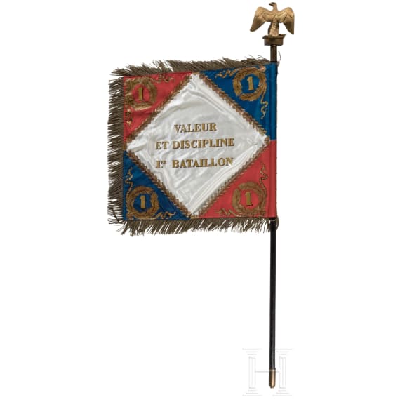 Fahne des 1. Bataillons des 1er r&eacute;giment de grenadiers &agrave; pied de la Garde imp&eacute;riale