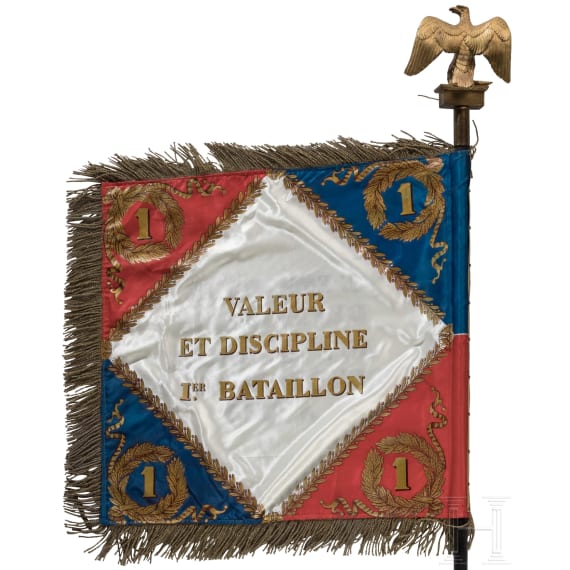 Fahne des 1. Bataillons des 1er r&eacute;giment de grenadiers &agrave; pied de la Garde imp&eacute;riale