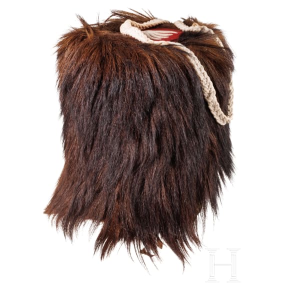 A fur cap for grenadiers of the Restoration period