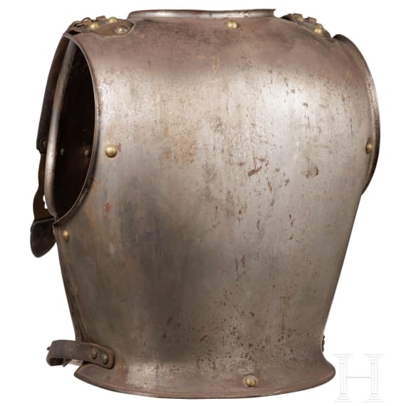 A helmet M 1845 and cuirass M 1855 of the cuirassier troopers