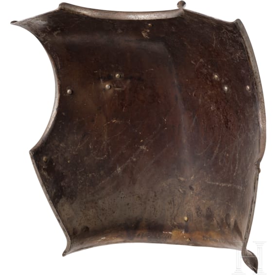 A helmet M 1845 and cuirass M 1855 of the cuirassier troopers