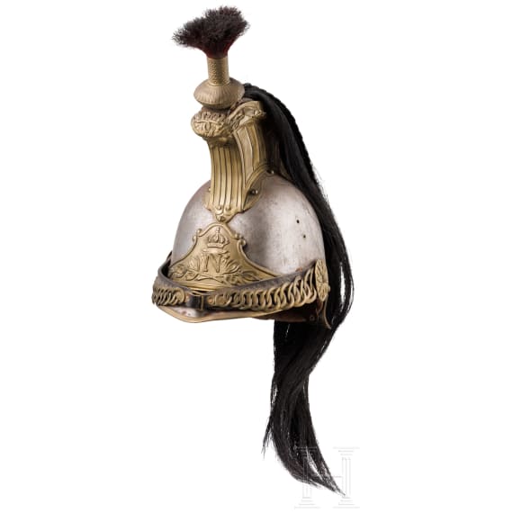 A helmet for the Dragoons of the Imperial Guard, Second Empire
