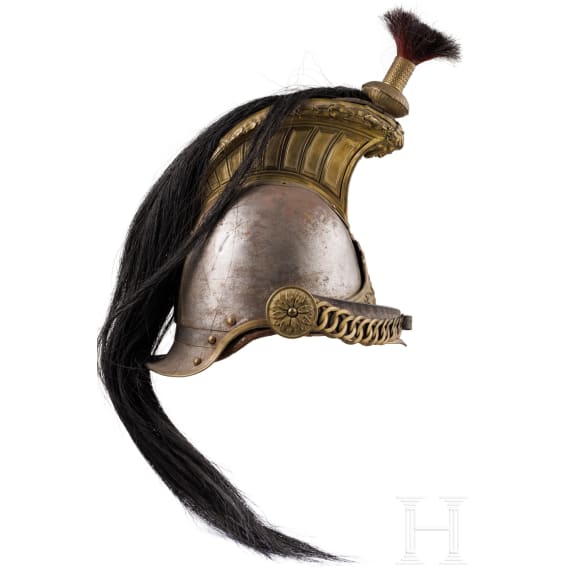 A helmet for the Dragoons of the Imperial Guard, Second Empire