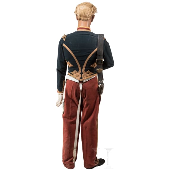 A uniform figure for members of the mounted troops, Second Empire