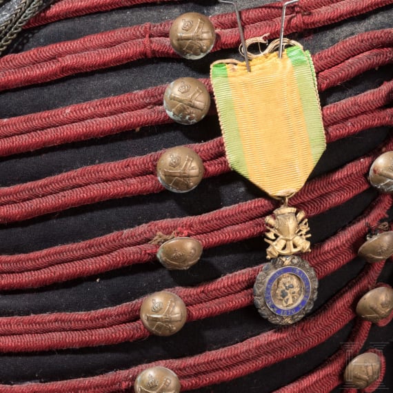 A uniform figure of an artillery officer, Second Empire