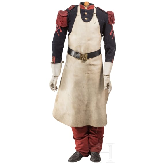 A uniform figure of a sapper, Second Empire