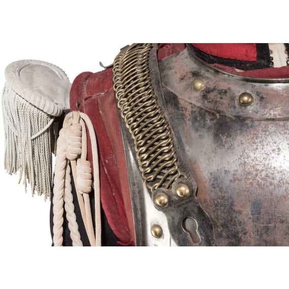 A uniform figure of a cuirassier, Second Empire