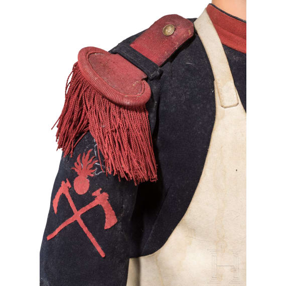 A uniform figure of a sapper, Second Empire