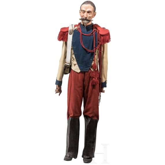 A uniform figure of a cavalry trooper, Second Empire