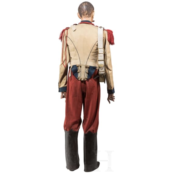 A uniform figure of a cavalry trooper, Second Empire
