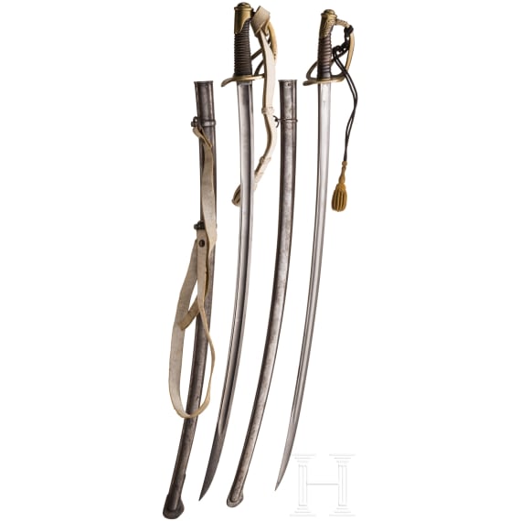 Two M 1822 cavalry sabres