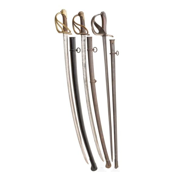 Two M 1822 sabres for cavalry troopers