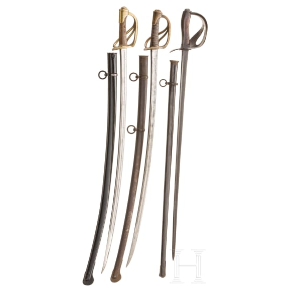 Two M 1822 sabres for cavalry troopers