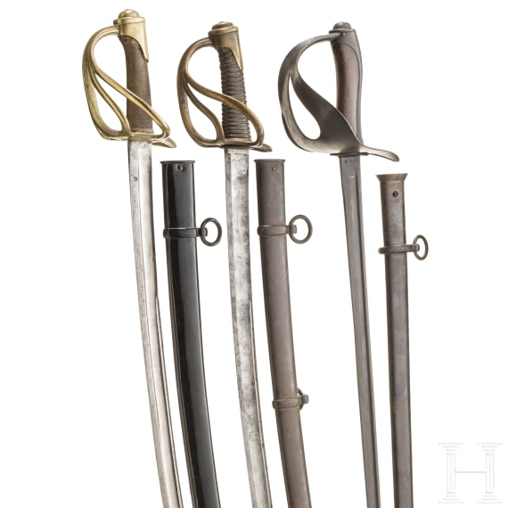 Two M 1822 sabres for cavalry troopers