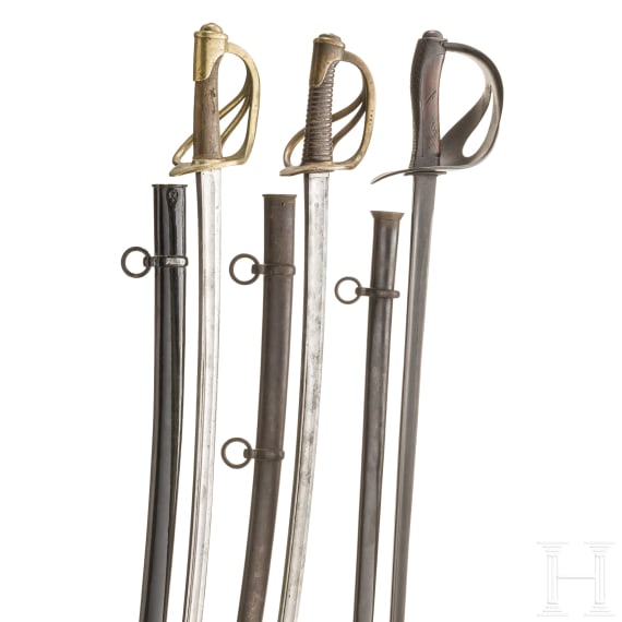 Two M 1822 sabres for cavalry troopers