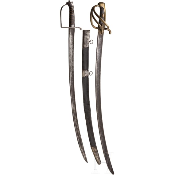 Two cavalry sabres, 1st half of the 19th century