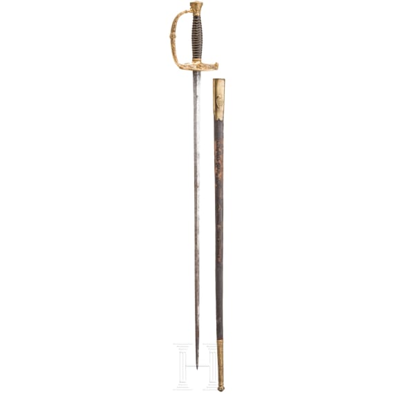 A French model 1853 small sword for navy officers