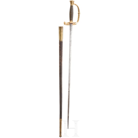 A French model 1853 small sword for navy officers
