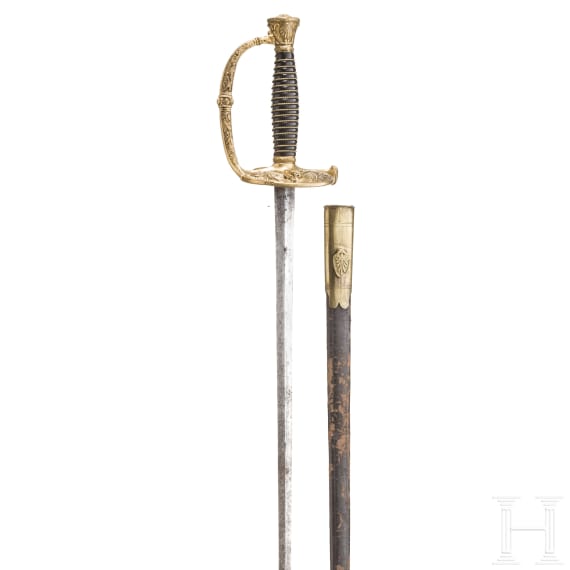 A French model 1853 small sword for navy officers