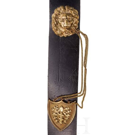 A cartouche box and bandolier of a Dutch medical officer, 2nd half of the 19th century