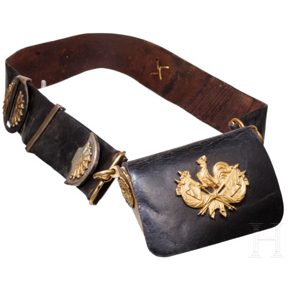 Two cartouche boxes of the mounted troops under Louis-Philippe I, 1830 - 1848