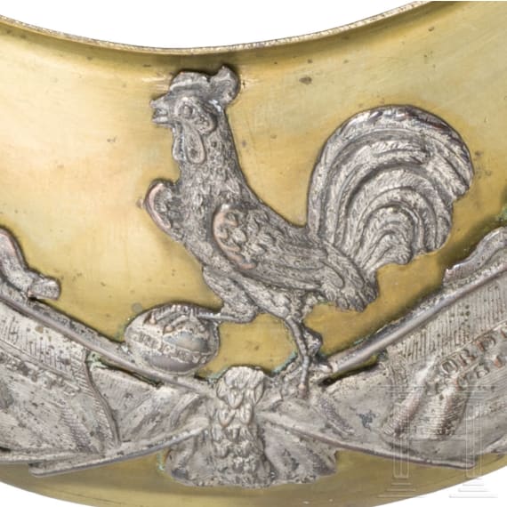 Two M 1830 gorgets for officers of the Garde Nationale
