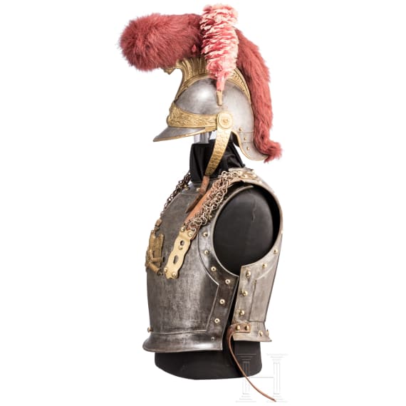 A helmet and cuirass for dragoons, 2nd half of the 19th century