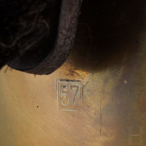 A helmet M 1912 for members of the Gendarmerie