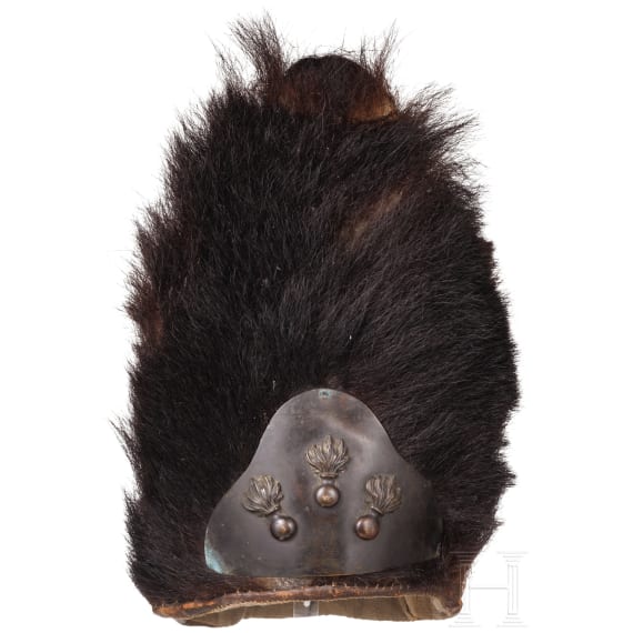 A Grenadier cap, similar to British model 1768 (copy)