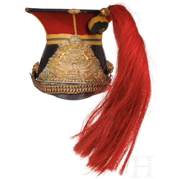 A czapka for troopers of the 12th Royal Lancers, circa 1900