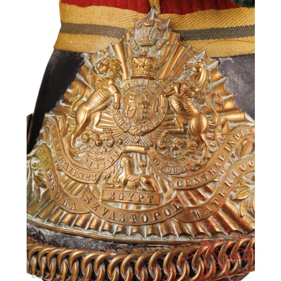 A czapka for troopers of the 12th Royal Lancers, circa 1900