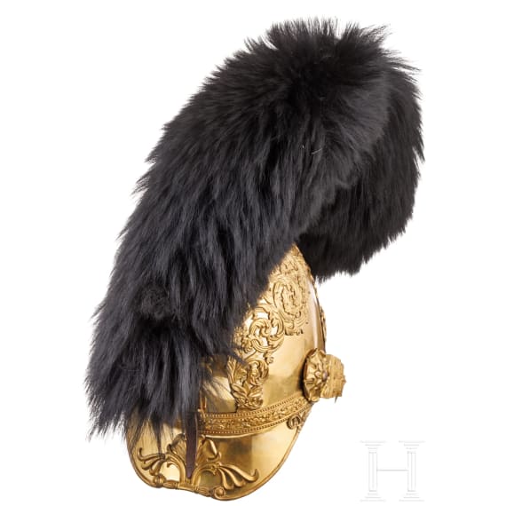 A helmet M 1834 for officers of the 3rd or Prince of Wales's Dragoon Guards, circa 1840