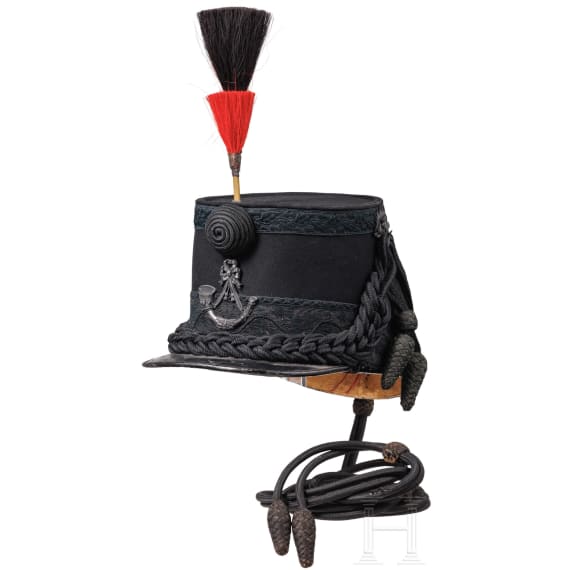 A shako for members of the light infantry regiments, 20th century