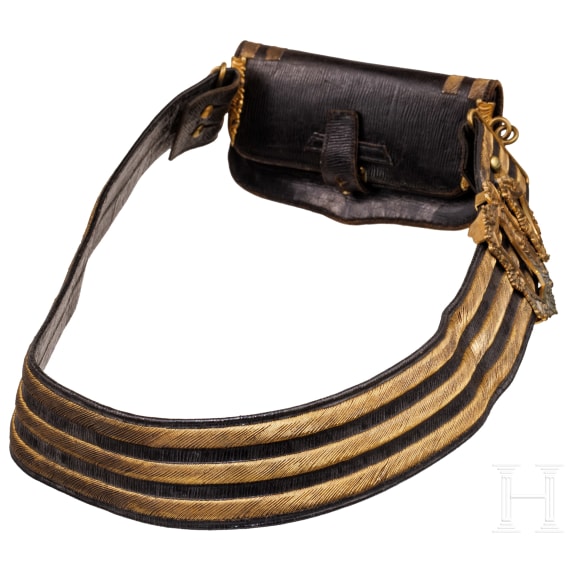 A cartouche box and bandolier for mounted troops, 1st half of the 20th century