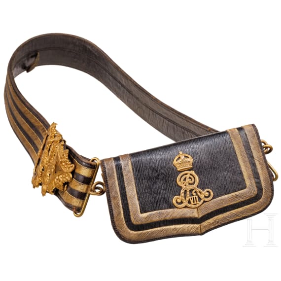 A cartouche box and a bandolier for mounted troops, early 20th century
