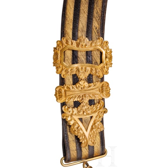 A cartouche box and a bandolier for mounted troops, early 20th century