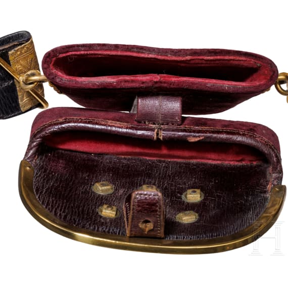 A noble cartouche box or binocular case for officers of the Central India Horse Regiment, 2nd half of the 19th century
