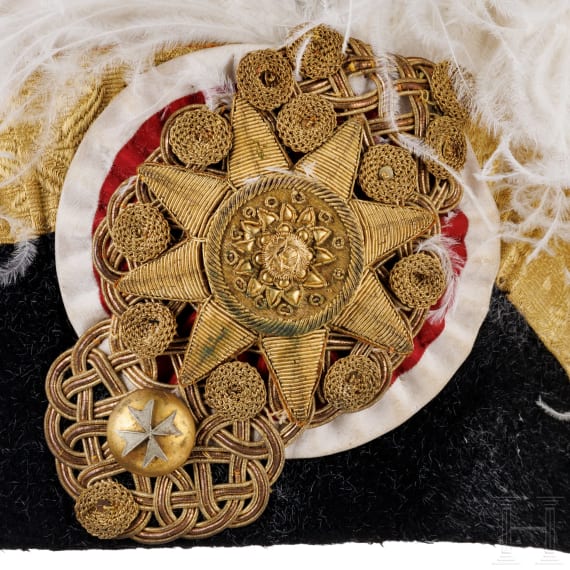 A bicorne hat for high-ranking members of the Order of Malta, 1st half of the 20th century