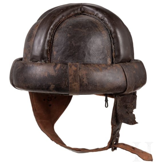 A protective helmet for aeroplane crews, circa 1915