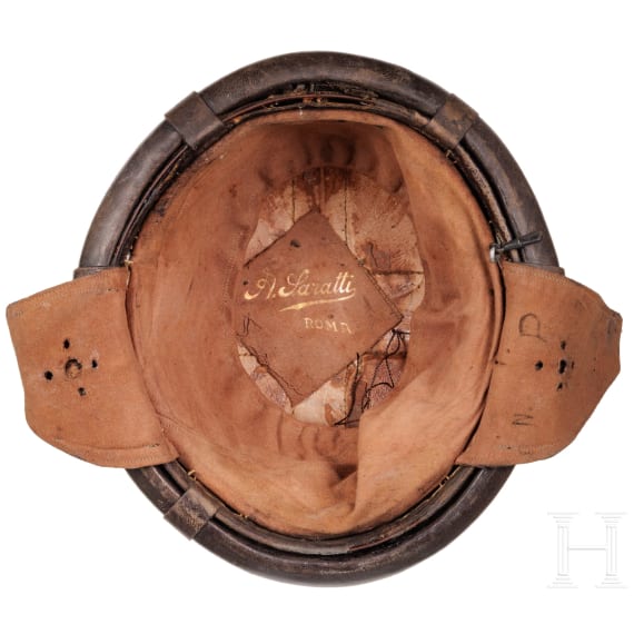 A protective helmet for aeroplane crews, circa 1915