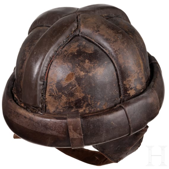 A protective helmet for aeroplane crews, circa 1915