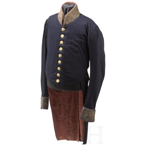 A uniform tailcoat for a chamberlain, Naples, circa 1820 - 1860