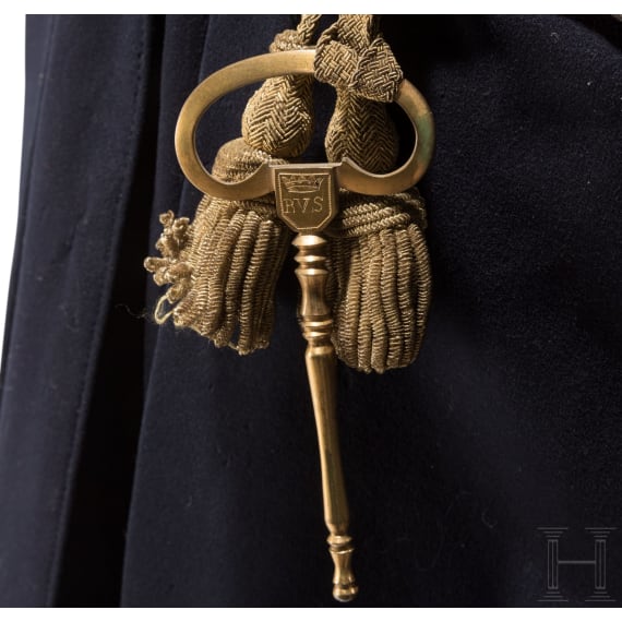A uniform tailcoat for a chamberlain, Naples, circa 1820 - 1860