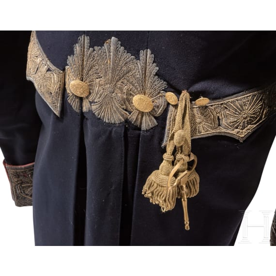 A uniform tailcoat for a chamberlain, Naples, circa 1820 - 1860
