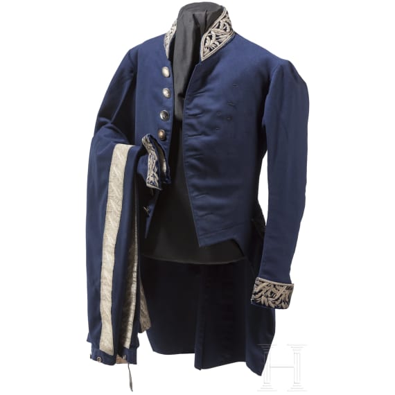 A blue tailcoat of a noble house, 1st half of the 20th century
