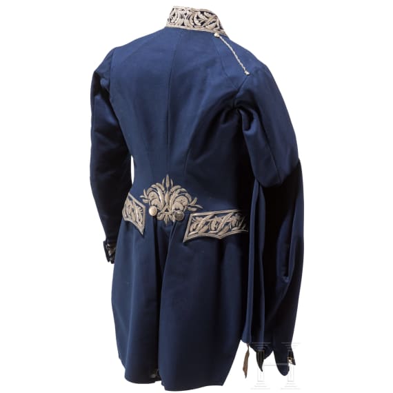 A blue tailcoat of a noble house, 1st half of the 20th century