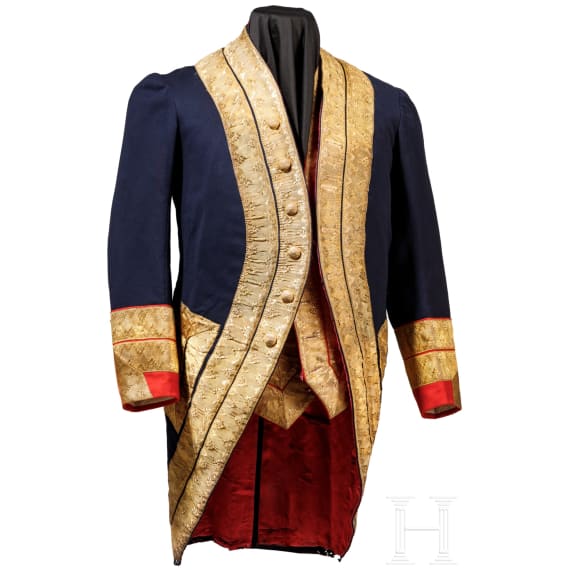 A uniform for a high official in the Kingdom of Naples, circa 1860