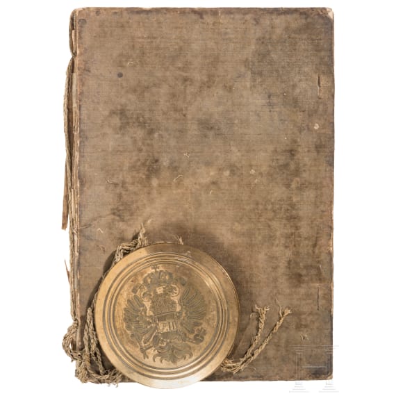 Franz II, Emperor of the Holy Roman Empire (1768 - 1835) - a patent of nobility to Andreas Freiherr von Steigentesch, 1797