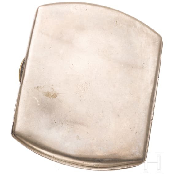 Kaiser Franz Joseph of Austria - a cigarette case with engraved signatures of Austrian and German military leaders